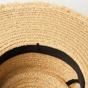 raffia sun hat with shell accents, view 8 - MRSLM