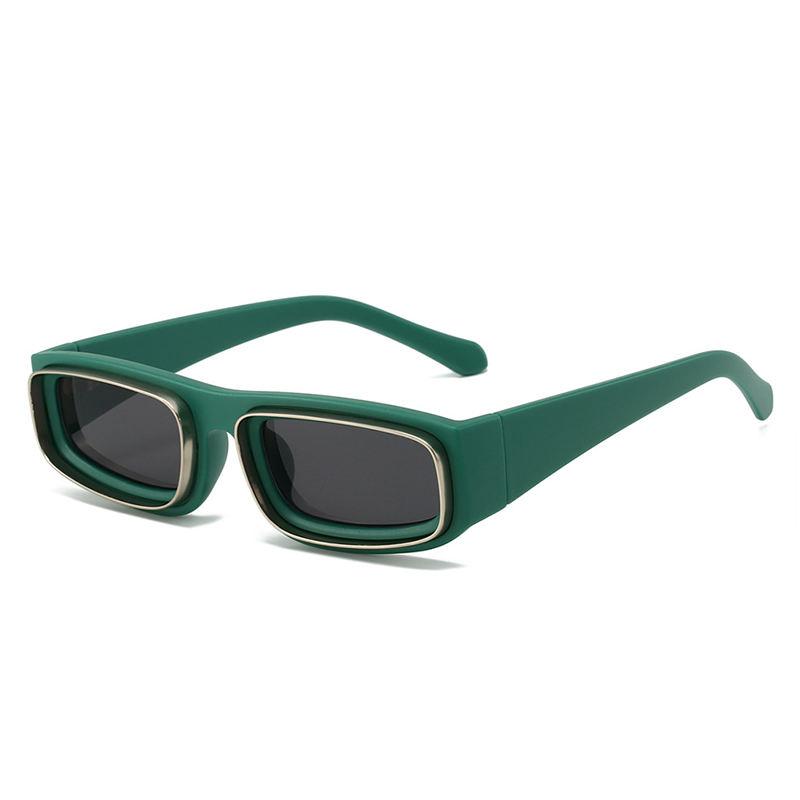 Rectangle punk sunglasses, view 7 - MRSLM