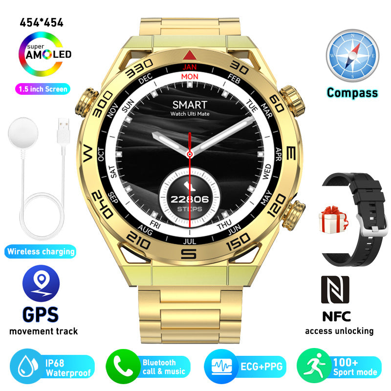 amoled bluetooth calling smart watch, view 9 - MRSLM