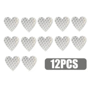 heart-shaped reflective safety decals, view 4 - MRSLM