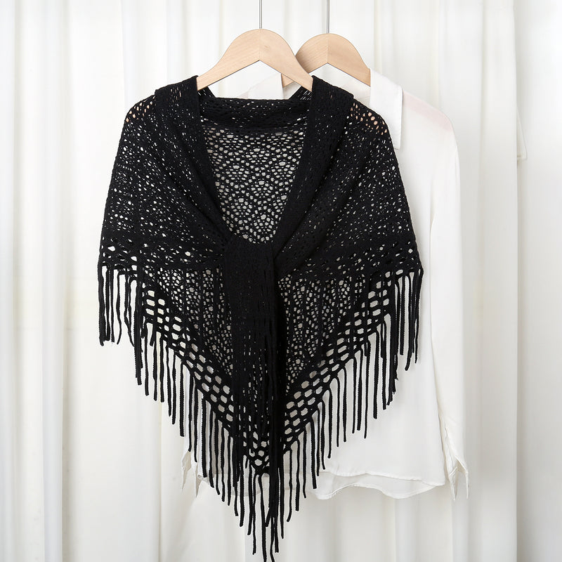 Knitted cardigan shawl, view 5 - MRSLM