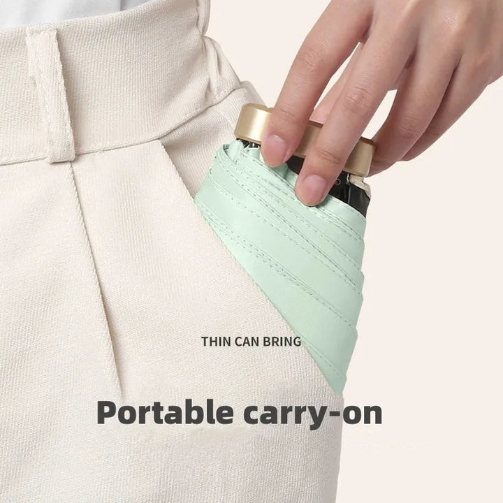 Compact UV-Protected Pocket Umbrella