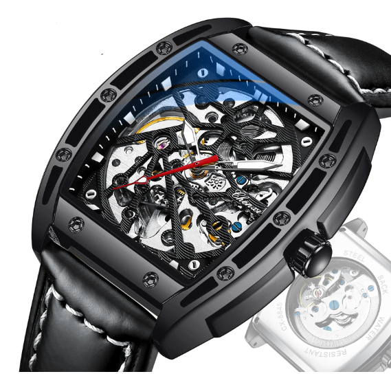men's skeleton automatic mechanical watch, view 3 - MRSLM