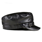 retro cowhide beret, view 2 - MRSLM