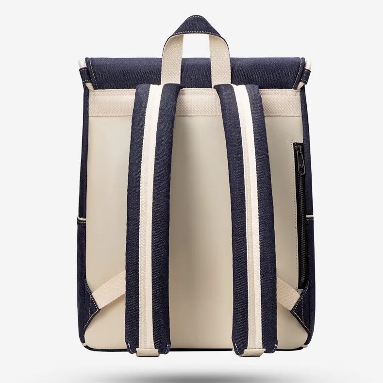 denim waterproof backpack, view 10 - MRSLM