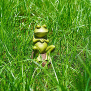 Charming resin thinking frog figurine, view 5 - MRSLM