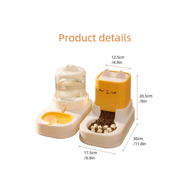automatic pet water feeder and food container, view 11 - MRSLM