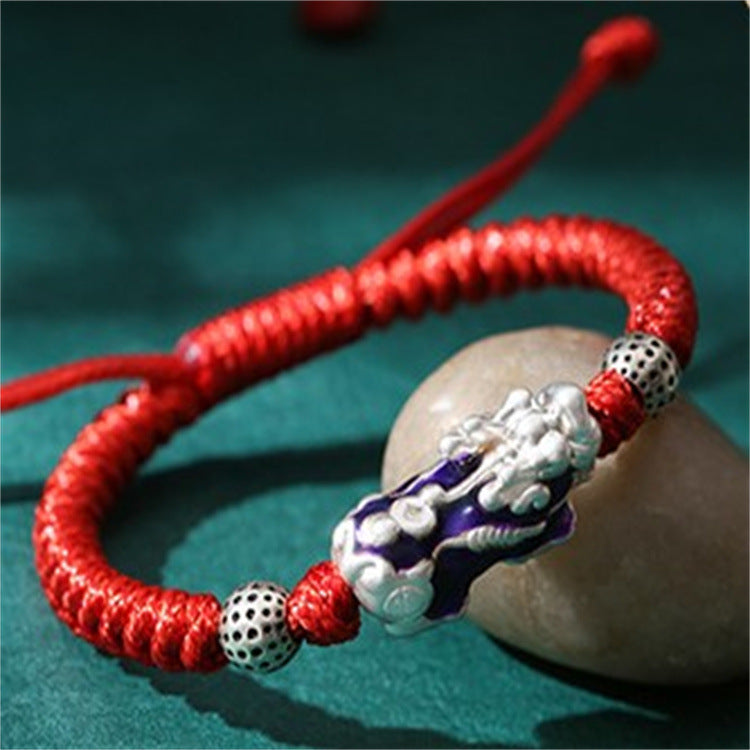 color-changing pixiu silver bracelet, view 4 - MRSLM
