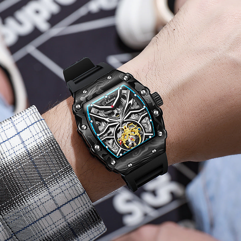 men's hollow mechanical watch, view 4 - MRSLM