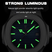 square quartz men's watch, view 10 - MRSLM