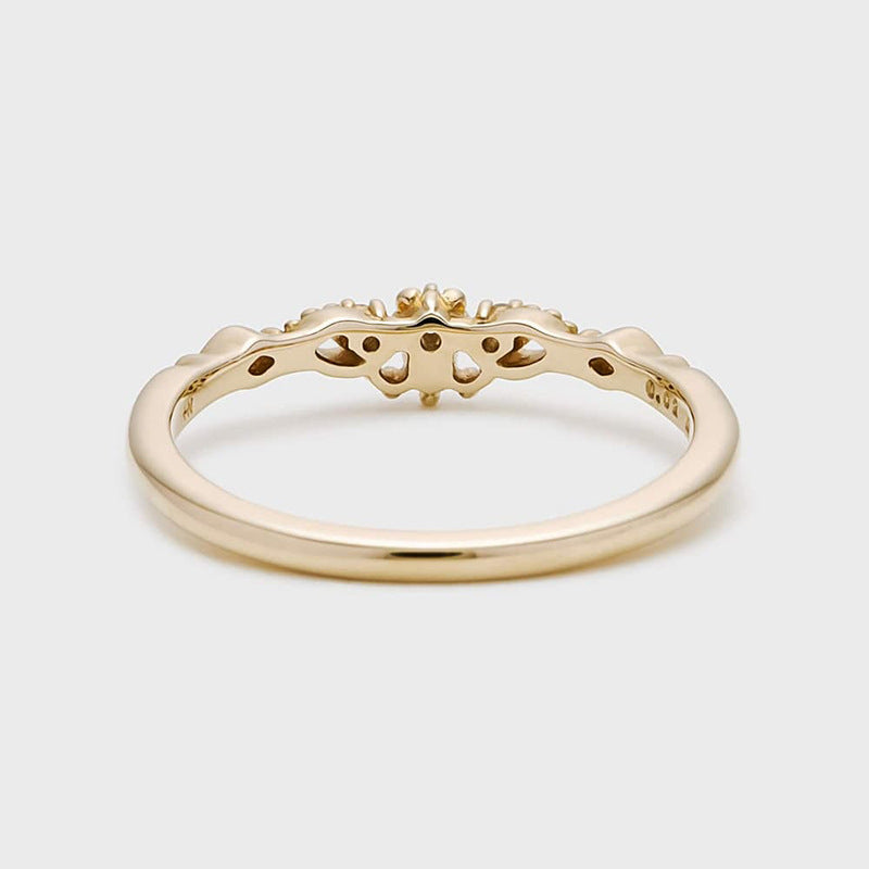night sky star hollow zirconia ring, view 5 - MRSLM