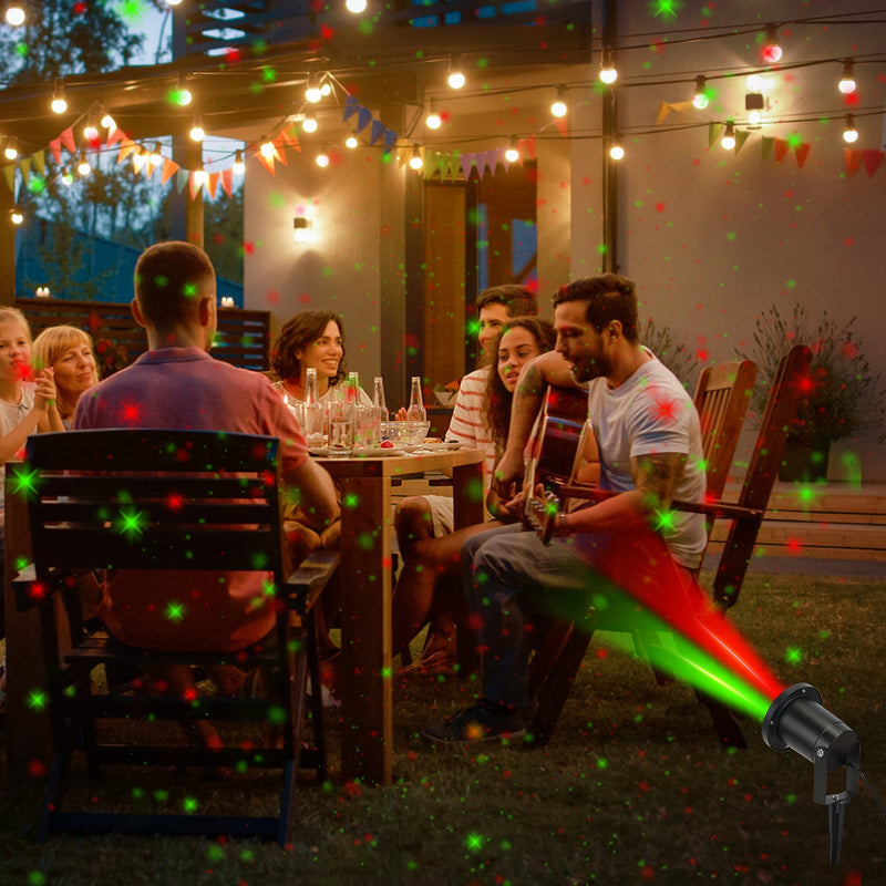 Outdoor red and green laser Christmas projector light, view 9 - MRSLM
