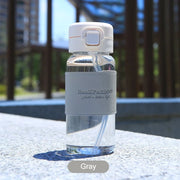 cute water bottle with straw, view 2 - MRSLM