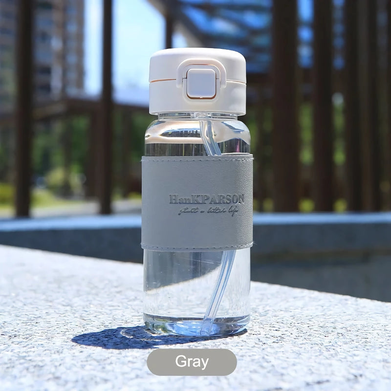 cute water bottle with straw, view 2 - MRSLM