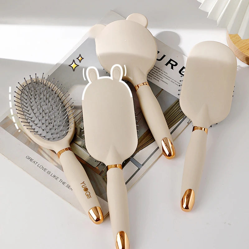 Portable Heart-Shaped Scalp Massage Comb for Curly Hair, High-Level, Antistatic Design