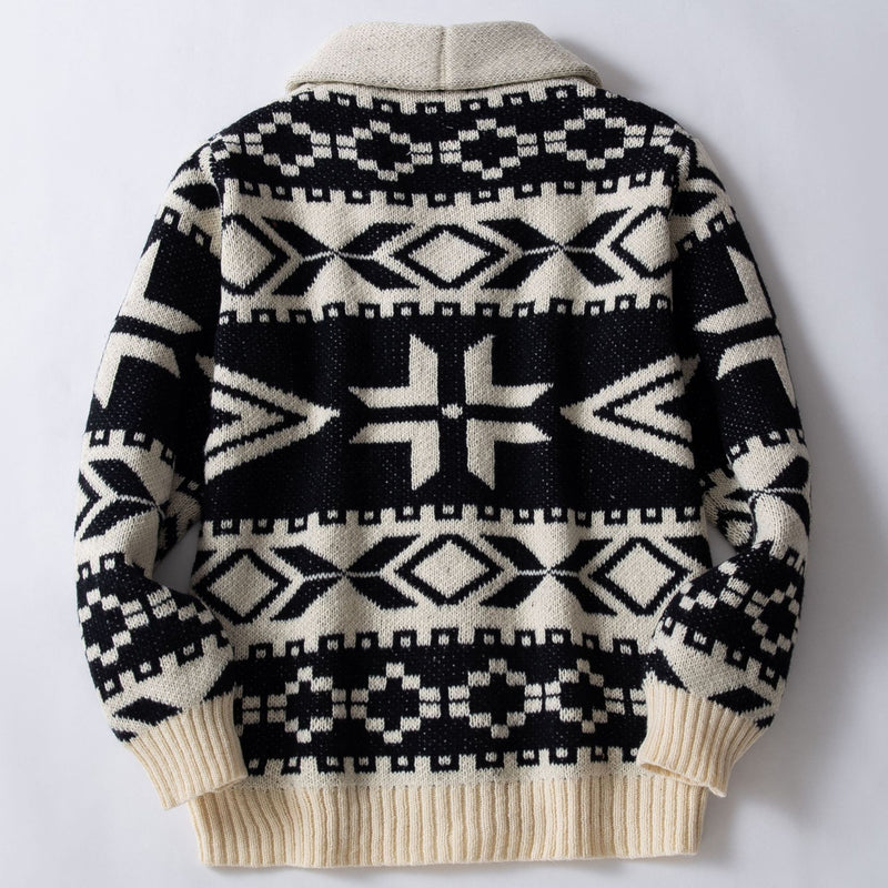 Men's Retro Heavy-duty Jacquard Sweater