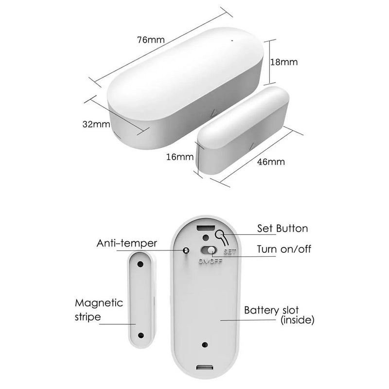 WiFi door window sensor, view 3 - MRSLM