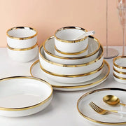 nordic bone china plate set, view 10 - MRSLM