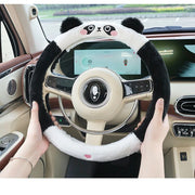 cute animal fluff steering wheel cover, view 8 - MRSLM