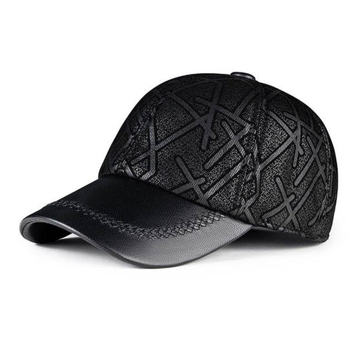 sheepskin leather baseball cap - MRSLM