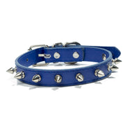 spiked leather dog collar, view 25 - MRSLM