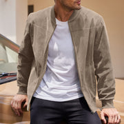 stylish vintage slim men's jacket, view 7 - MRSLM