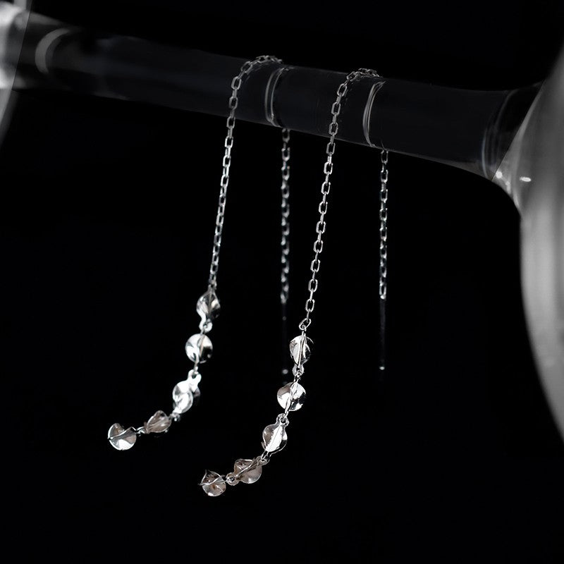 women's sterling silver tassel earrings - MRSLM