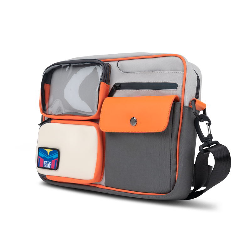 retro color-blocking large capacity satchel, view 2 - MRSLM