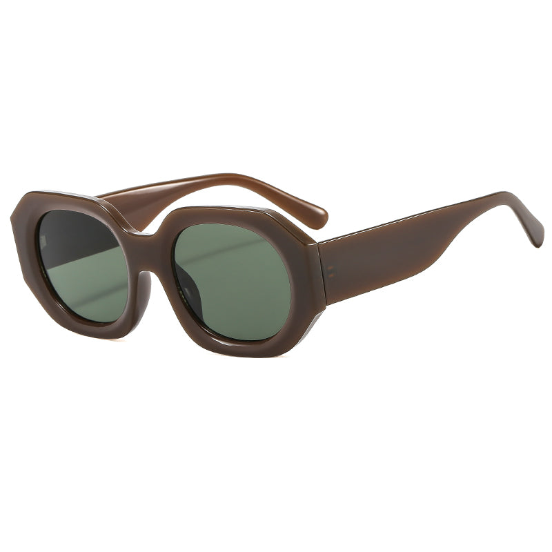 Vintage Square Sunglasses – Small Polygon UV400