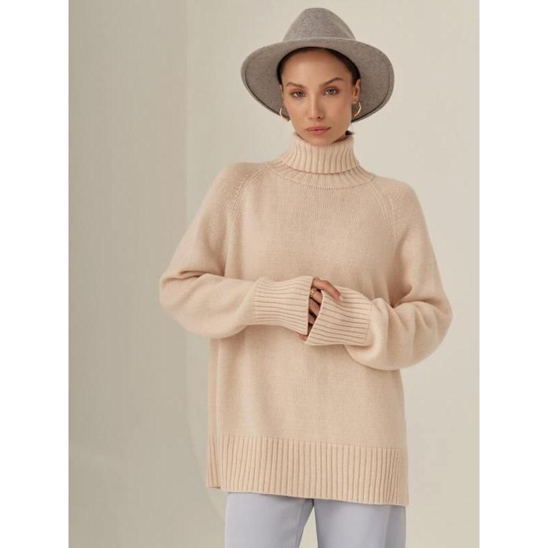 women's turtleneck sweater, view 19 - MRSLM