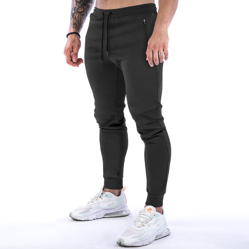 Sports Trousers Men's Solid Color Fitness