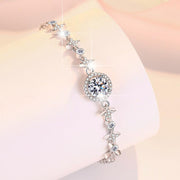 s925 silver moissanite bracelet, view 4 - MRSLM