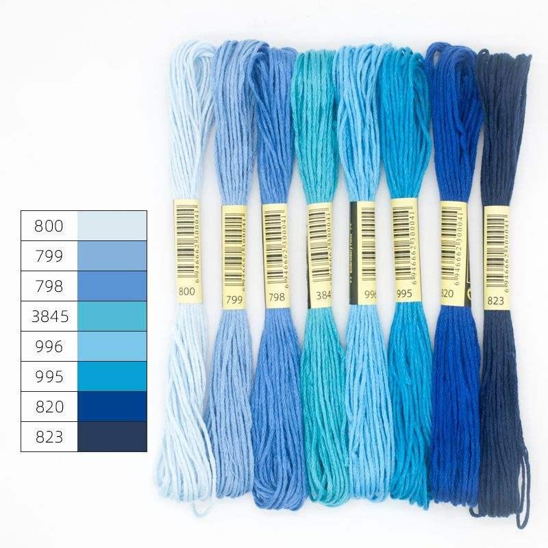gradient color cross stitch thread, view 4 - MRSLM