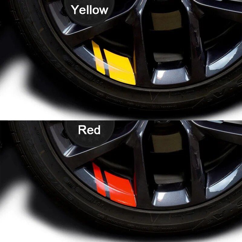 Reflective car wheel rim stickers, view 9 - MRSLM