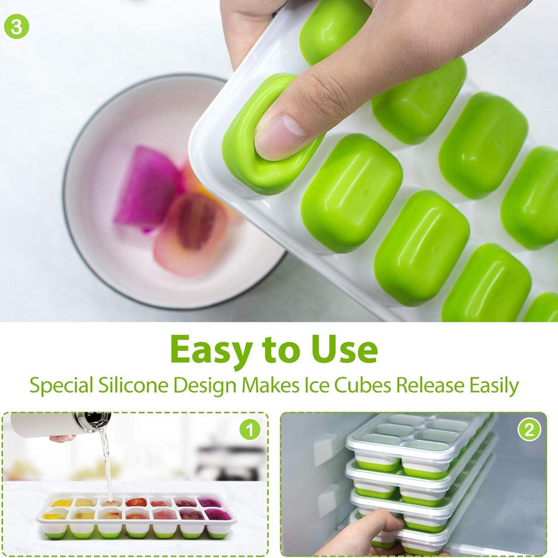silicone ice cube tray with lid, view 8 - MRSLM