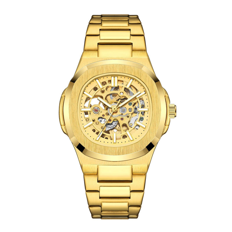 Men's hollow automatic mechanical watch, view 4 - MRSLM