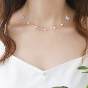mother shell pearl necklace - MRSLM