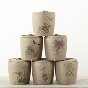 zisha ceramic tea caddy, view 2 - MRSLM