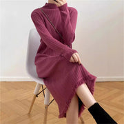 women's sleeveless knitted long dress - MRSLM