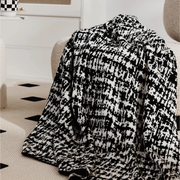 cozy wearable wool blend travel blanket, view 3 - MRSLM