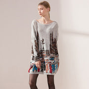 women's loose pullover sweater, view 5 - MRSLM