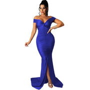 v-neck micro-wrinkle long dress, view 11 - MRSLM