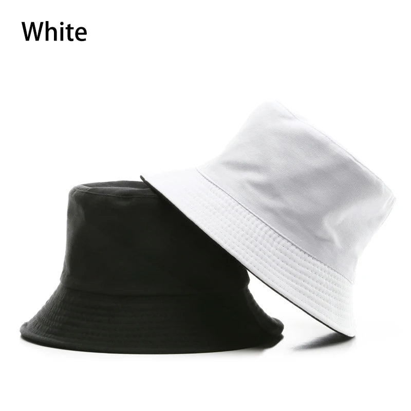 Classic Cotton Reversible Bucket Hat – Casual Sun Cap for Outdoor Adventures