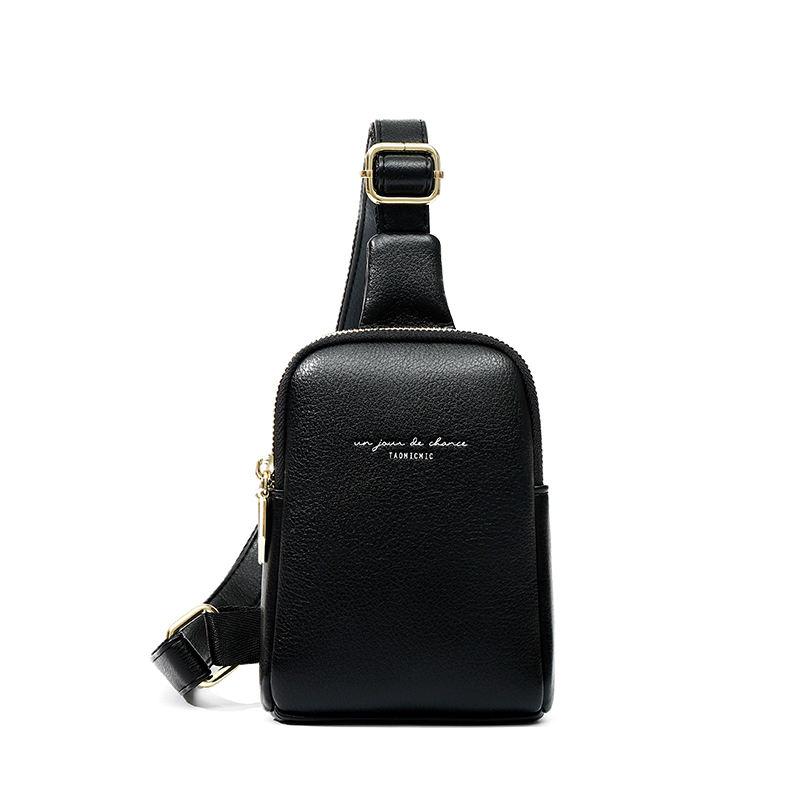 pu leather crossbody chest bag, view 2 - MRSLM