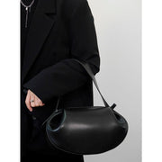 Round vegan leather handbag, view 9 - MRSLM