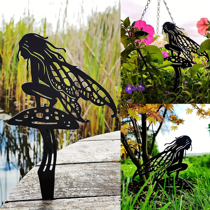 Enchanted garden fairy metal stake, view 9 - MRSLM