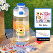 700ml plastic water bottle with straw, view 8 - MRSLM