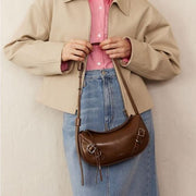 shoulder and crossbody baguette bag, view 9 - MRSLM