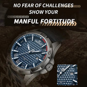 men's sport leather strap watch, view 6 - MRSLM