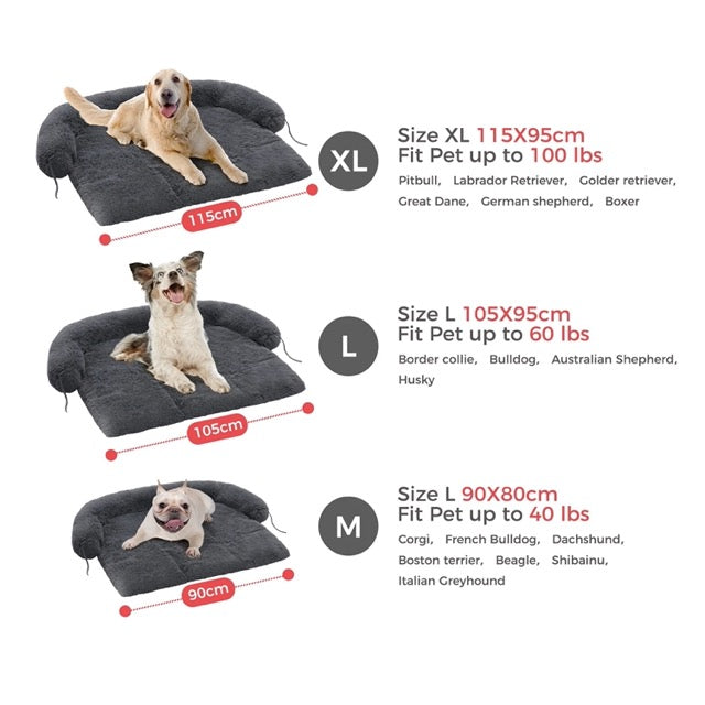cozy fluffy large dog bed, view 7 - MRSLM